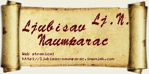 Ljubisav Naumparac vizit kartica